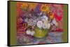 Still-Life with Roses and Sunflowers-Vincent van Gogh-Framed Stretched Canvas