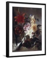 Still Life with Roses and Tulips, 1849-Theude Groenland-Framed Giclee Print