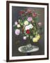 Still Life with Roses in a Glass Vase-Otto Didrik Ottesen-Framed Premium Giclee Print