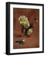 Still Life with Roses in a Glass-Edward Henry Potthast-Framed Giclee Print