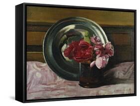 Still Life with Roses; Nature Morte Aux Roses, 1920-Félix Vallotton-Framed Stretched Canvas