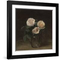 Still Life With Roses-Henri Fantin-Latour-Framed Premium Giclee Print