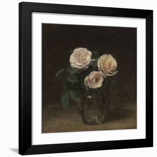 Still Life With Roses-Henri Fantin-Latour-Framed Premium Giclee Print