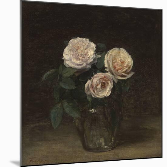 Still Life With Roses-Henri Fantin-Latour-Mounted Premium Giclee Print