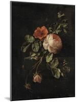 Still Life with Roses-Elias Van Den Broeck-Mounted Art Print