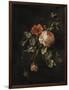 Still Life with Roses-Elias Van Den Broeck-Framed Art Print