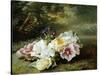 Still Life with Roses-C.f. Hurten-Stretched Canvas