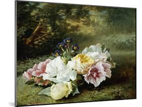 Still Life with Roses-C.f. Hurten-Mounted Giclee Print