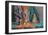 Still Life with Russian Samovar-Solodkov-Framed Art Print