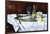 Still Life with Salmon-Edouard Manet-Framed Art Print