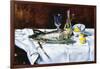 Still Life with Salmon-Edouard Manet-Framed Art Print