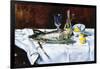 Still Life with Salmon-Edouard Manet-Framed Art Print