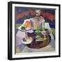 Still Life with Samovar, 1913-Aristarkh Vasilievic Lentulov-Framed Giclee Print