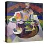 Still Life with Samovar, 1913-Aristarkh Vasilievic Lentulov-Stretched Canvas