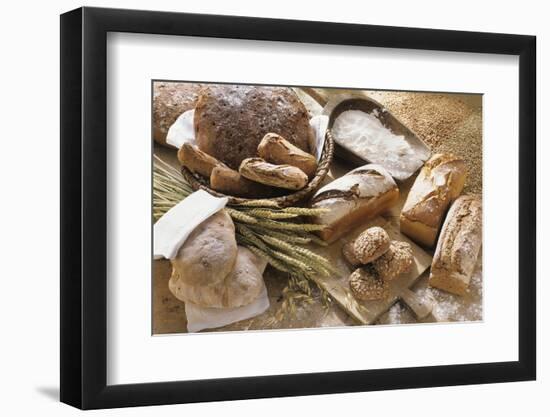 Still Life with Several Types of Bread and Rolls-Eising Studio - Food Photo and Video-Framed Photographic Print