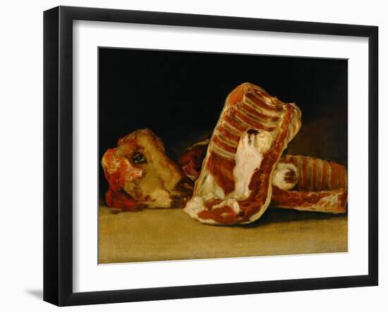 Still Life with Sheep's Head-Francisco de Goya-Framed Giclee Print