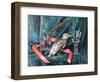 Still Life with Silver Bird 2021 (oil on canvas)-Tilly Willis-Framed Giclee Print