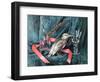 Still Life with Silver Bird 2021 (oil on canvas)-Tilly Willis-Framed Giclee Print