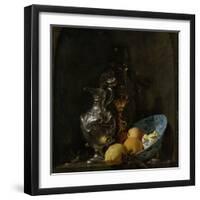 Still Life with Silver Ewer, 1655-60-Willem Kalf-Framed Giclee Print