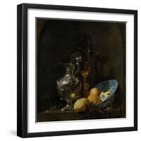 Still Life with Silver Ewer-Willem Kalf-Framed Art Print