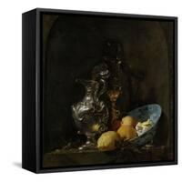 Still Life with Silver Ewer-Willem Kalf-Framed Stretched Canvas