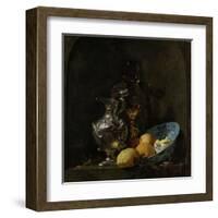 Still Life with Silver Ewer-Willem Kalf-Framed Art Print