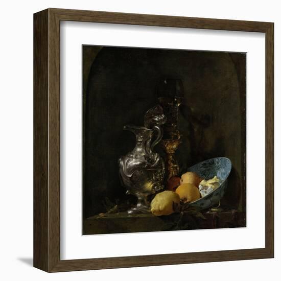 Still Life with Silver Ewer-Willem Kalf-Framed Art Print