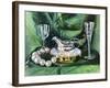 Still life with Silver Jug 2021 (oil on canvas)-Tilly Willis-Framed Giclee Print