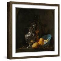 Still Life with Silver Jug, C. 1655-1656-Willem Kalf-Framed Giclee Print