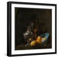 Still Life with Silver Jug, C. 1655-1656-Willem Kalf-Framed Giclee Print