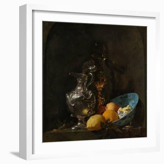 Still Life with Silver Jug, C. 1655-1656-Willem Kalf-Framed Giclee Print