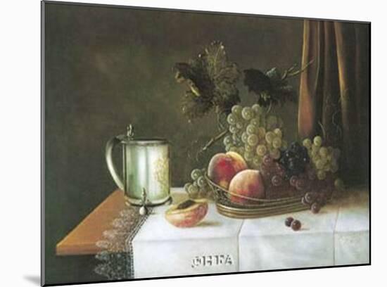 Still Life with Silver Tankard-William Galvez-Mounted Art Print