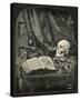 Still Life with Skull, Open Book with Glasses, and Hourglass-Thomas Richard Williams-Stretched Canvas