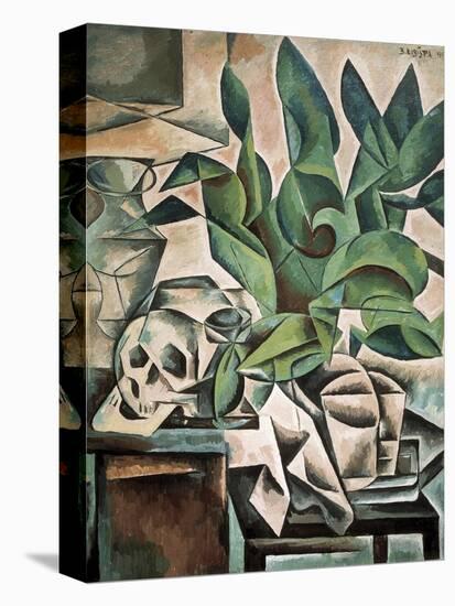 Still Life with Skull-Bohumil Kubista-Stretched Canvas