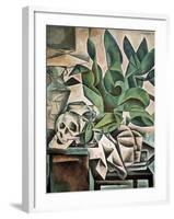 Still Life with Skull-Bohumil Kubista-Framed Art Print