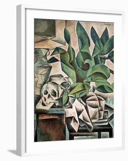 Still Life with Skull-Bohumil Kubista-Framed Art Print