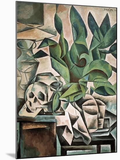 Still Life with Skull-Bohumil Kubista-Mounted Art Print