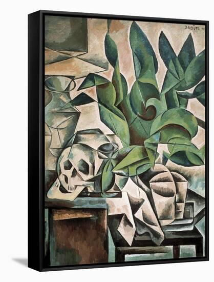 Still Life with Skull-Bohumil Kubista-Framed Stretched Canvas