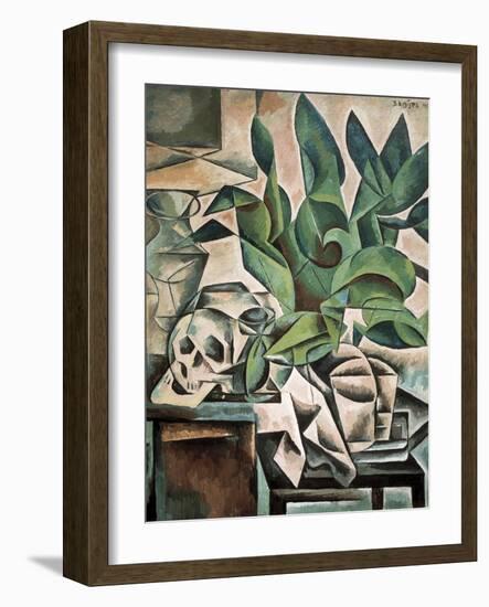 Still Life with Skull-Bohumil Kubista-Framed Art Print