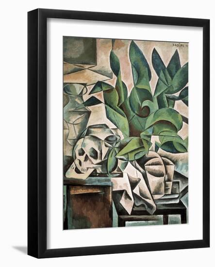 Still Life with Skull-Bohumil Kubista-Framed Art Print