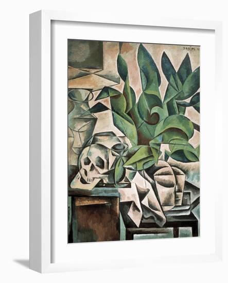 Still Life with Skull-Bohumil Kubista-Framed Art Print