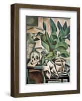 Still Life with Skull-Bohumil Kubista-Framed Art Print