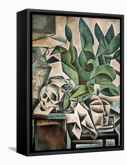 Still Life with Skull-Bohumil Kubista-Framed Stretched Canvas