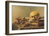 Still Life with Skull-null-Framed Art Print