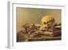 Still Life with Skull-null-Framed Art Print