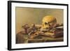 Still Life with Skull-null-Framed Art Print