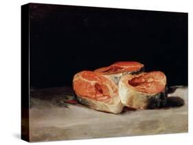 Still Life with Slices of Salmon, 1808-12-Francisco de Goya-Stretched Canvas