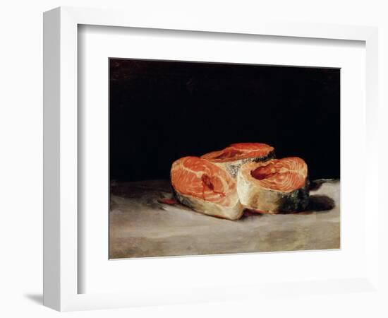 Still Life with Slices of Salmon, 1808-12-Francisco de Goya-Framed Giclee Print