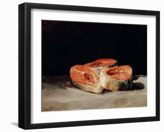 Still Life with Slices of Salmon, 1808-12-Francisco de Goya-Framed Giclee Print