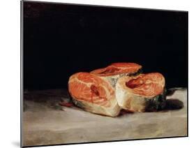 Still Life with Slices of Salmon, 1808-12-Francisco de Goya-Mounted Giclee Print